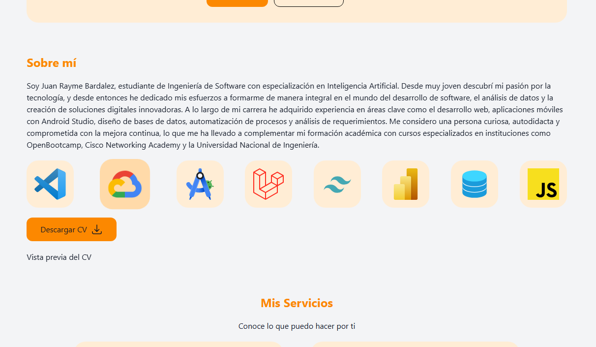 Web CV (versión final con Laravel y Tailwind)