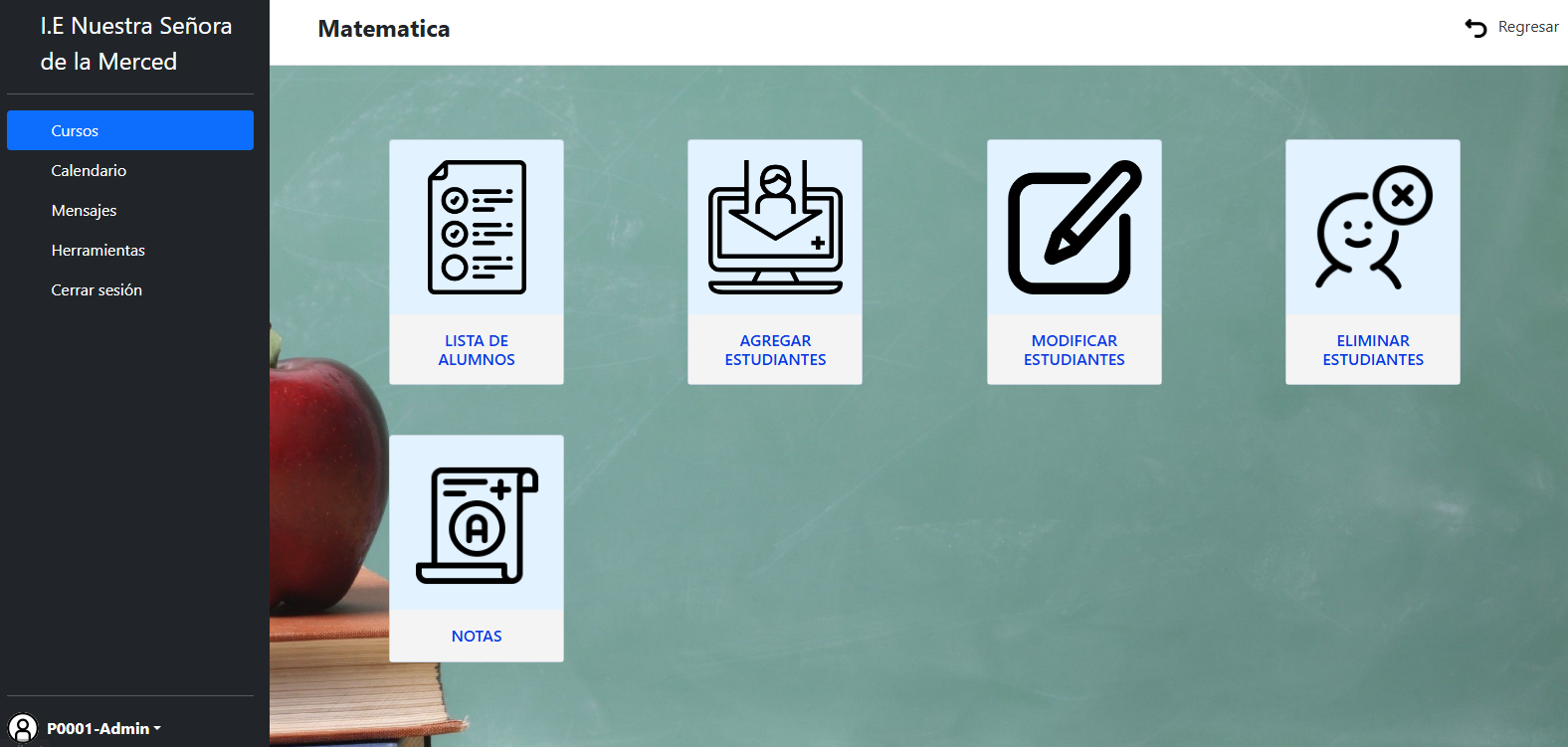 Plataforma educativa para colegio