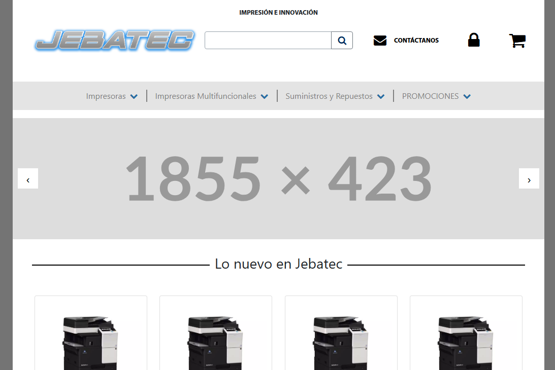 Web de ventas e inventario para Jebatec